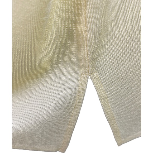 Ming Wang Timeless Mid Length Sccop Neck Sleeveless Tank Top Yellow 1X - Picture 4 of 7